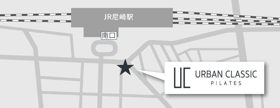 URBAN CLASSIC PILATES 尼崎周辺のマップ