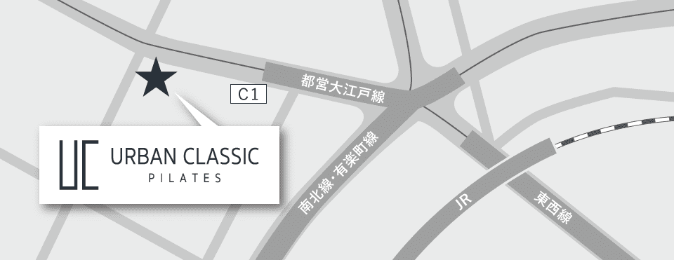 URBAN CLASSIC PILATES 飯田橋周辺のマップ