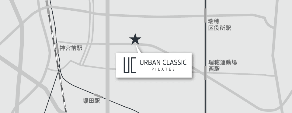 URBAN CLASSIC PILATES 瑞穂周辺のマップ