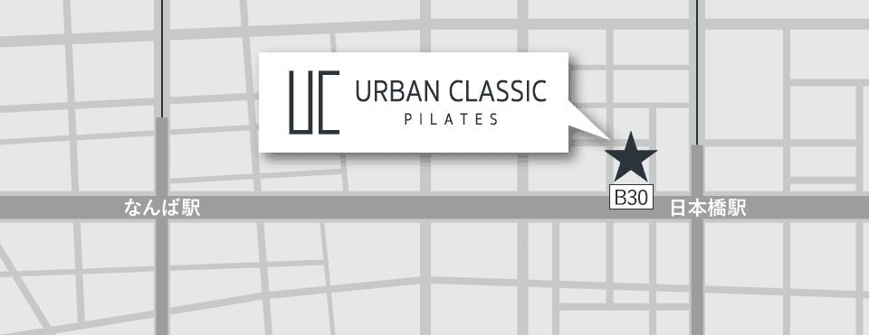 URBAN CLASSIC PILATES 千日前周辺のマップ
