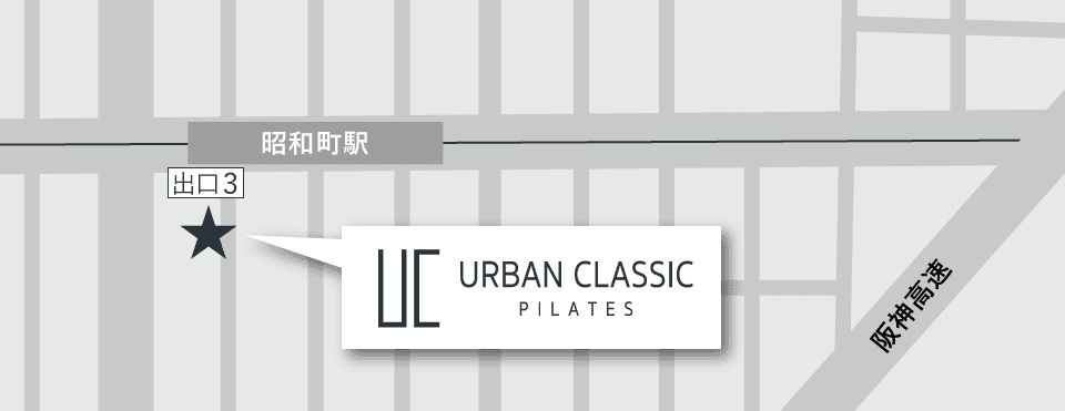 URBAN CLASSIC PILATES 昭和町周辺のマップ