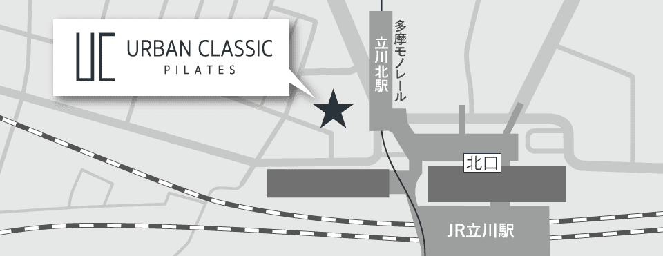 URBAN CLASSIC PILATES 立川周辺のマップ