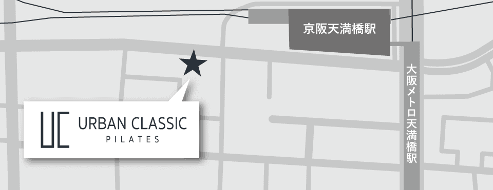 URBAN CLASSIC PILATES 天満橋周辺のマップ