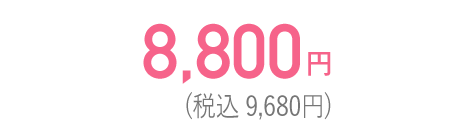 7,800円（税込8,580円）