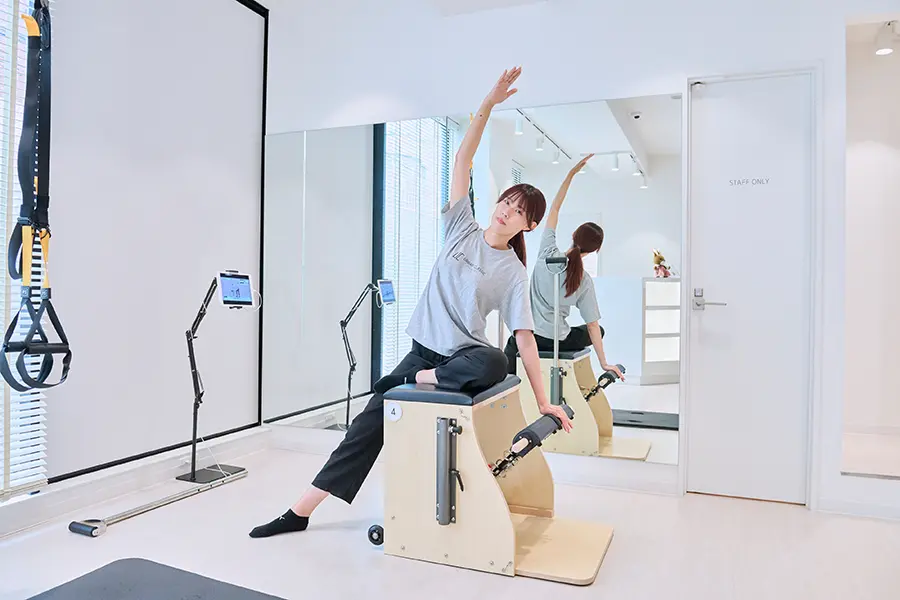 ピラティスに没頭できる環境とは 「URBAN CLASSIC PILATES 竹ノ塚店」の“店舗の雰囲気”